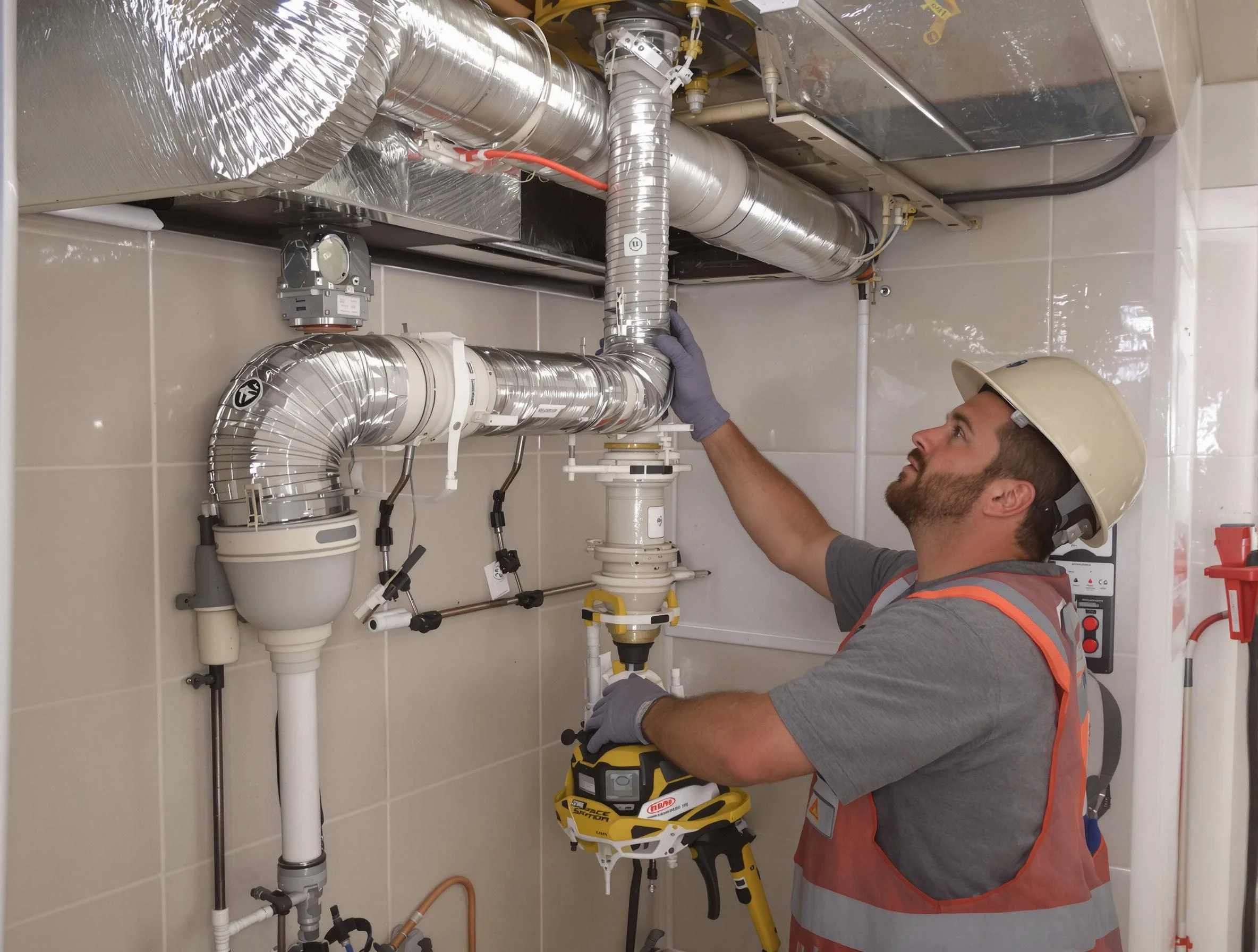 Pomona Dryer Vent Cleaning expert performing professional dryer vent repair and installation in Pomona